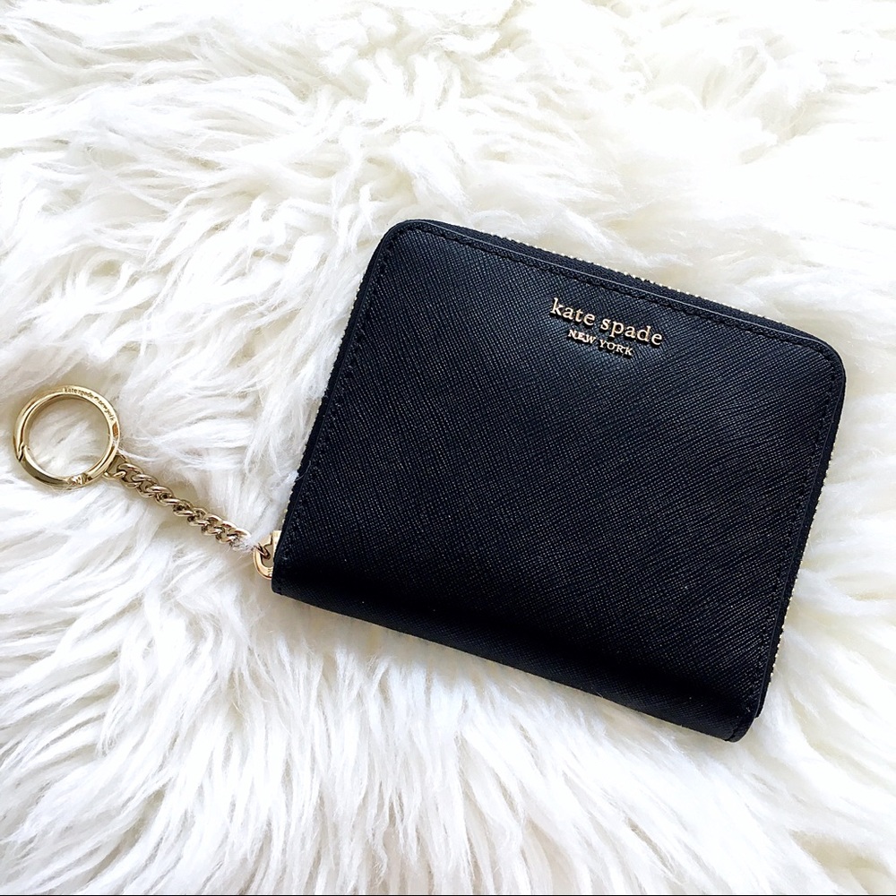 Kate Spade Black Cameron Slim Continental Wallet